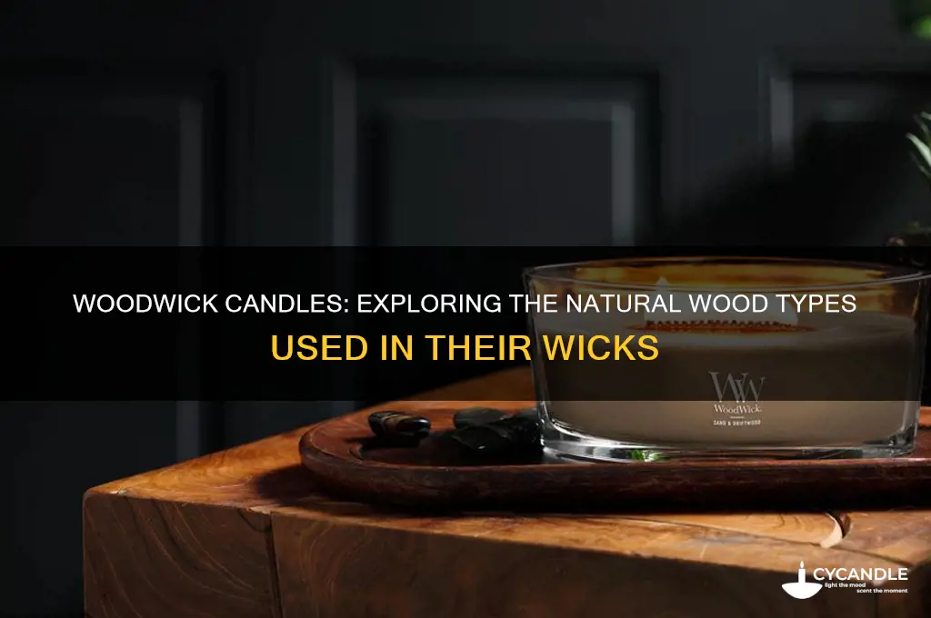 what kind of wood is used in woodwick candles