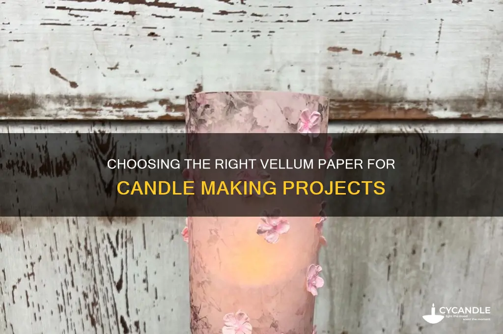 what kind vellum paper to use for candle