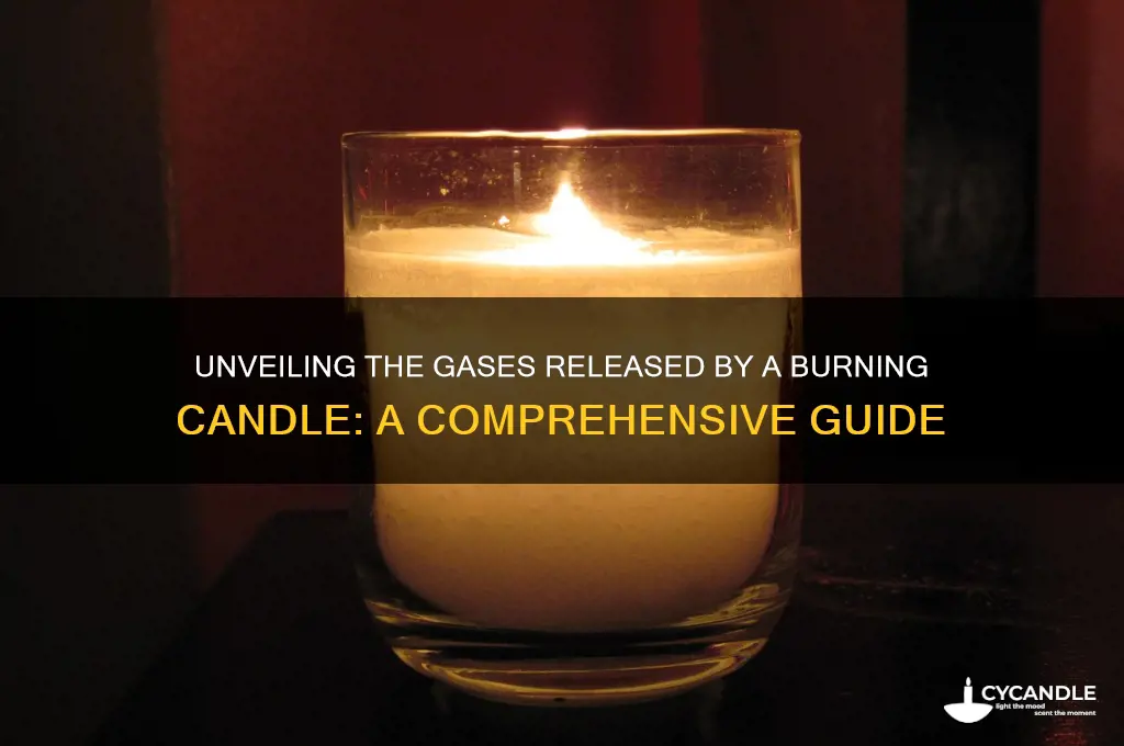 what kiwhat gases does a burning candle gives off