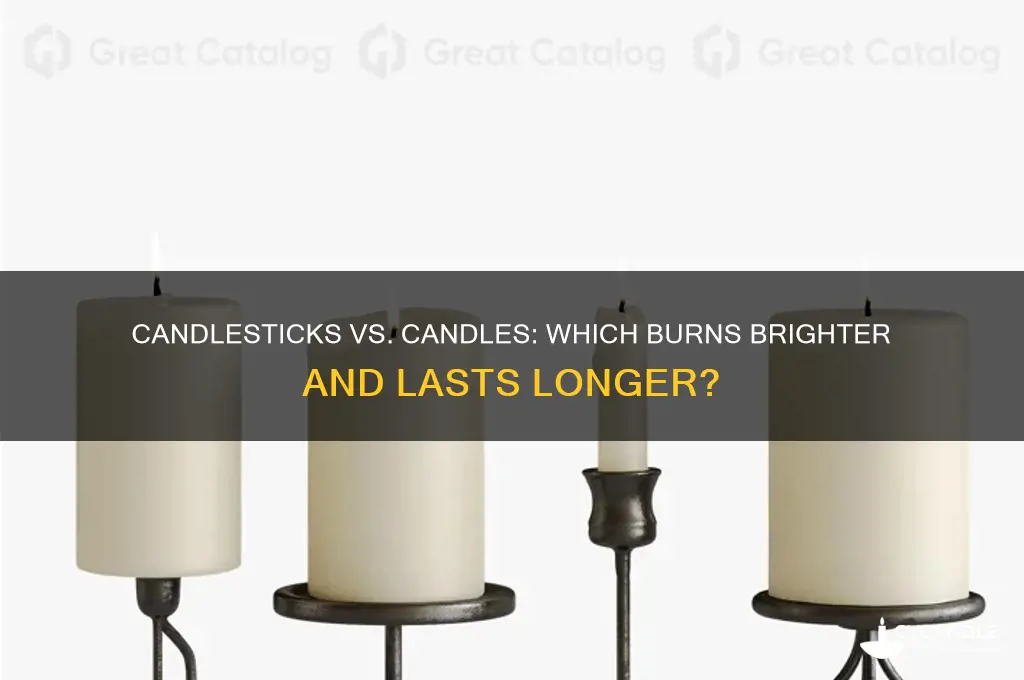 what lasts longer a pair of candlesticks or 5 candles