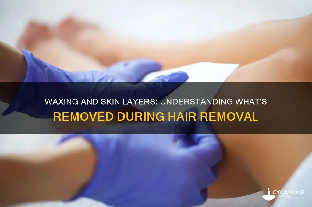 what layer of skin is removed when waxing