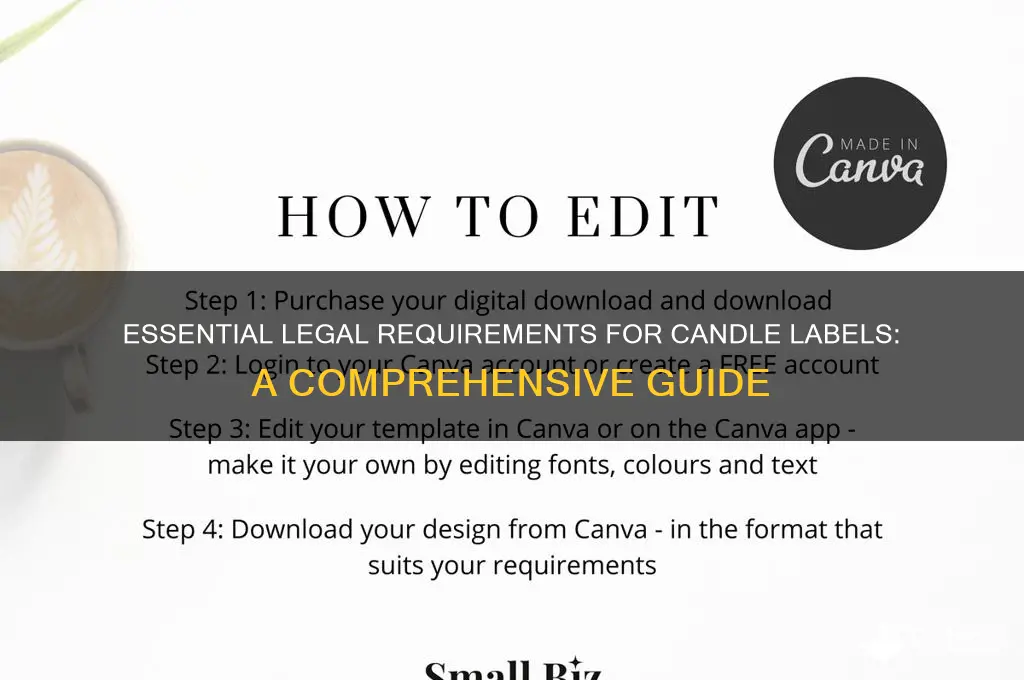 what legally needs to be on a candle label