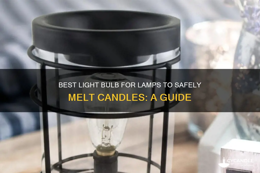 what light bulb for lamp to melt candles
