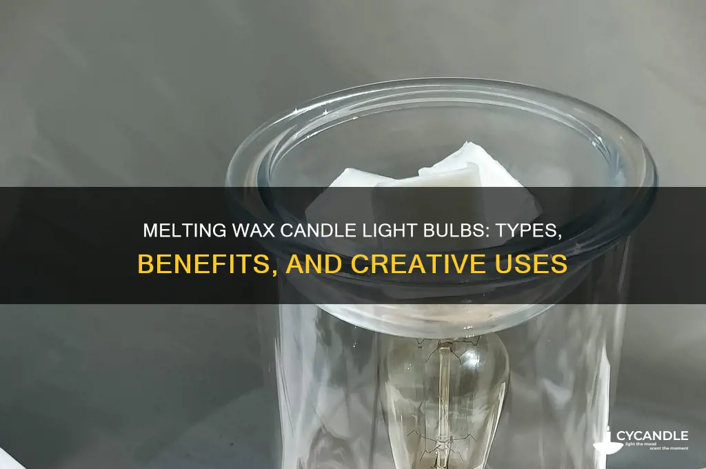 what light bulbs are in melting wax candle