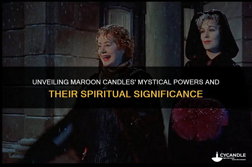 what magical properties does maroon candles pocess