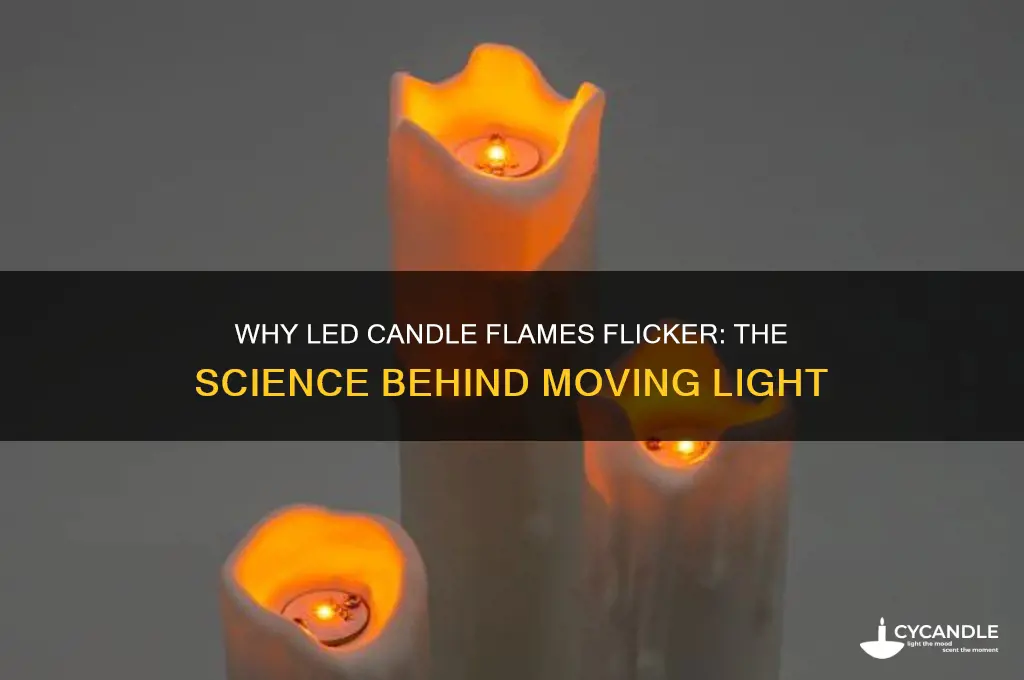 what make led candle flames move