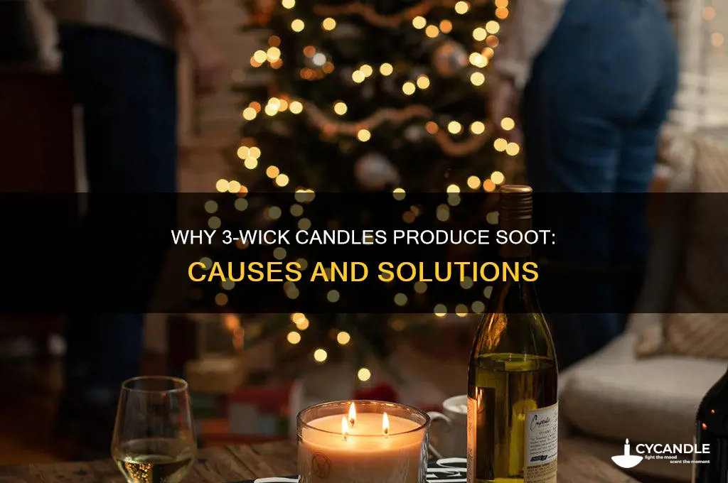 what makes 3-wick candle get soot