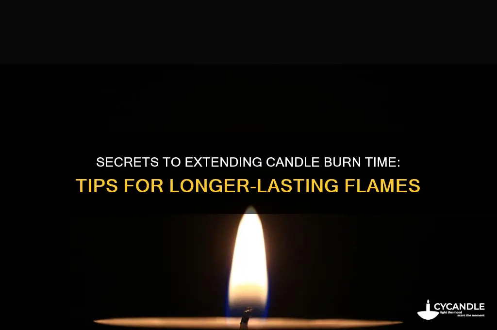 what makes a candle burn longer