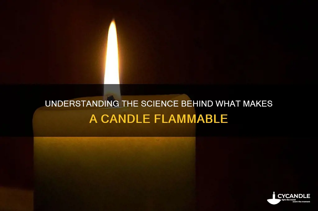 what makes a candle flammable