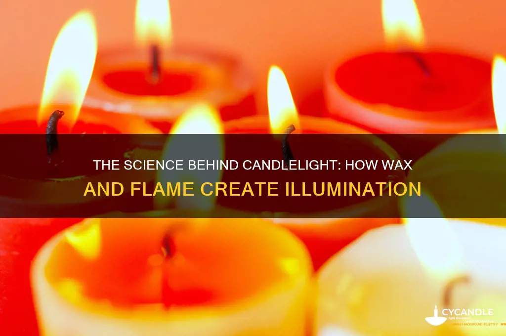 what makes a candle give light