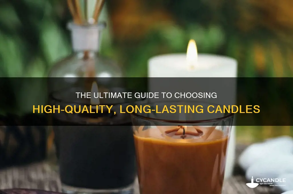 what makes a candle good
