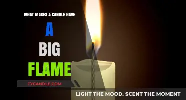 Understanding the Science Behind a Candle's Large, Bright Flame