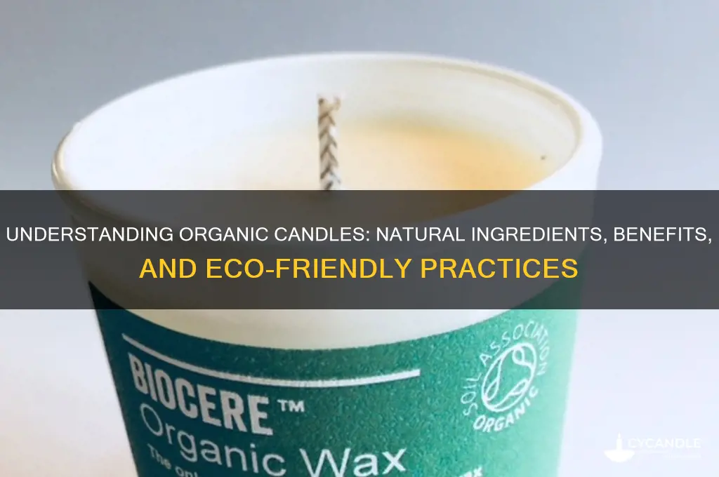 what makes a candle organic