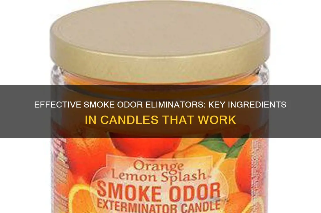 what makes a candle smoke odor eliminator