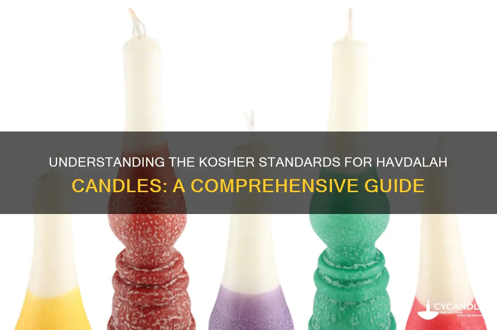 what makes a havdalah candle kosher