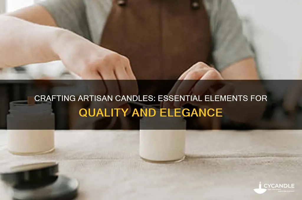 what makes an artisan candle