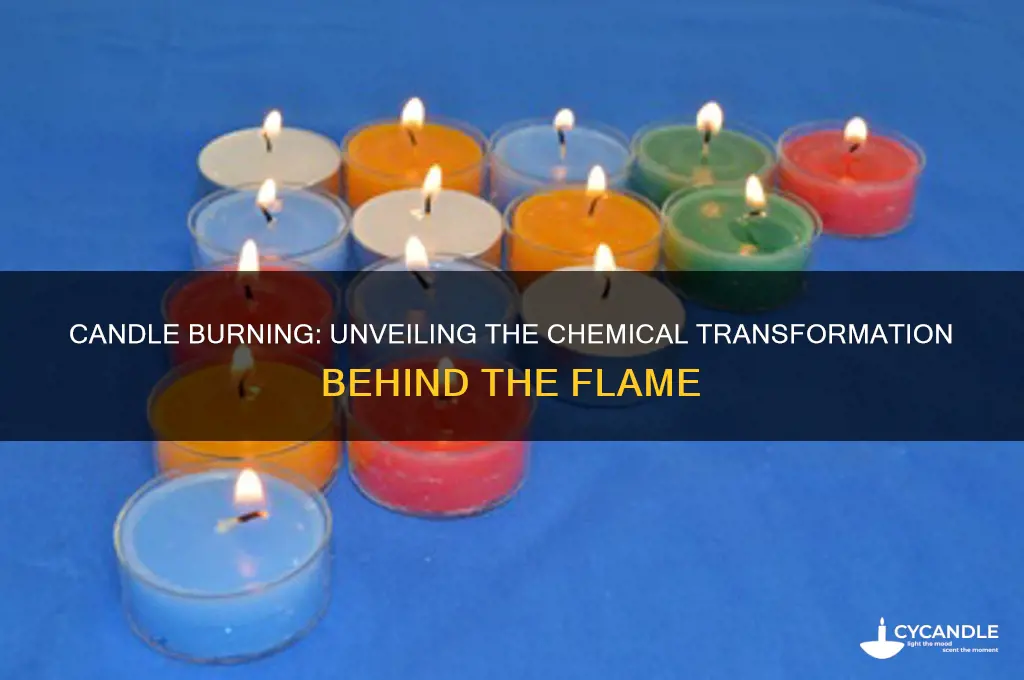 what makes burning a candle a chemical change