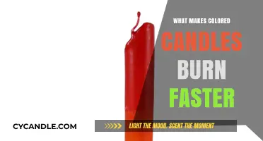 Colored Candles: Uncovering the Science Behind Faster Burning Times