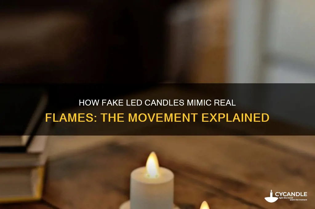 what makes fake led candles move