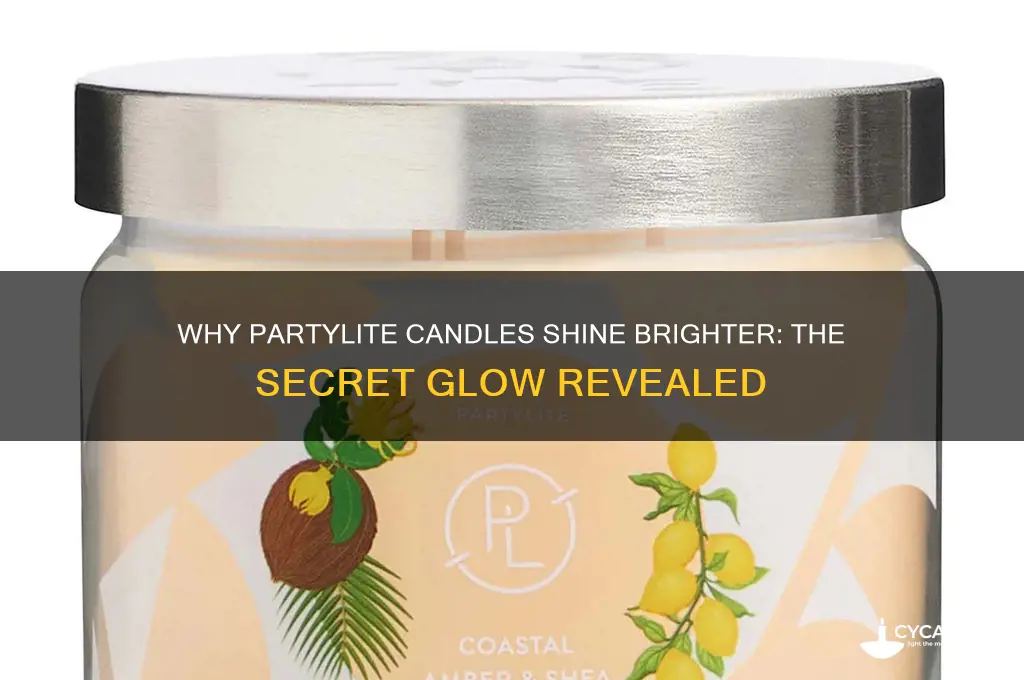 what makes partylite candles glow