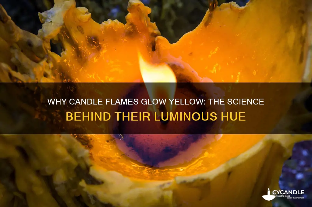 what makes the candle flame yellow and luminous