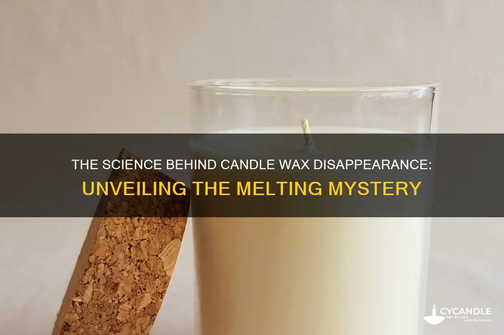 what makes wax disappear in candle