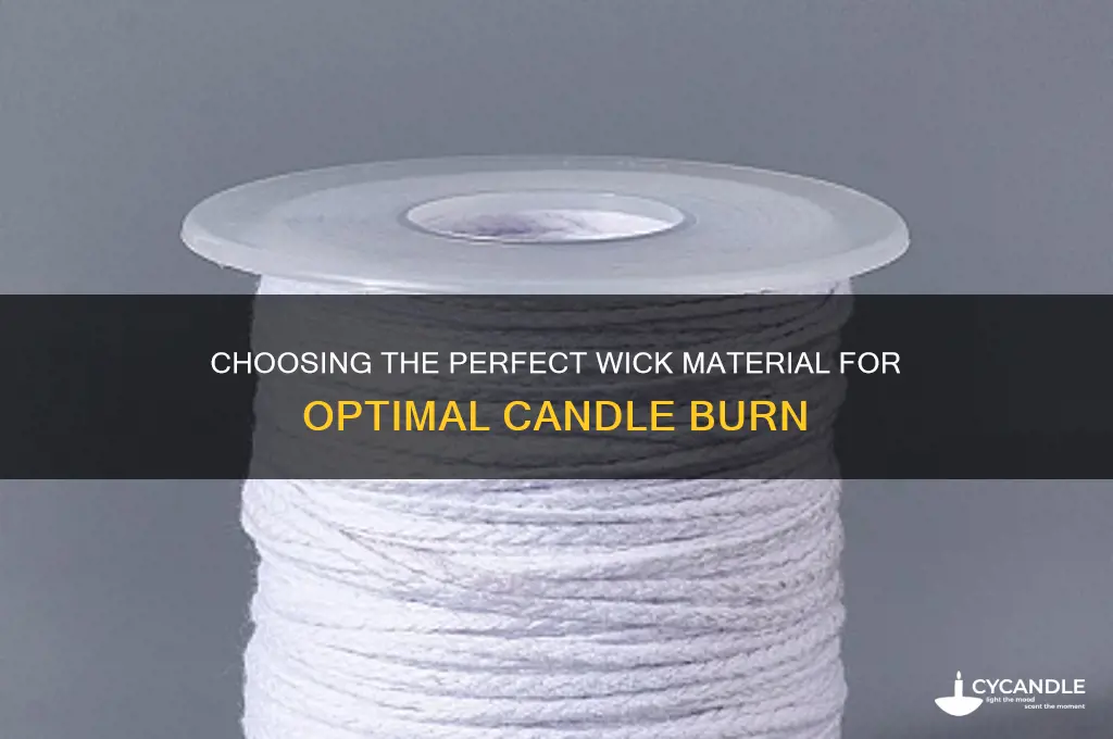 what material is best for candle wick