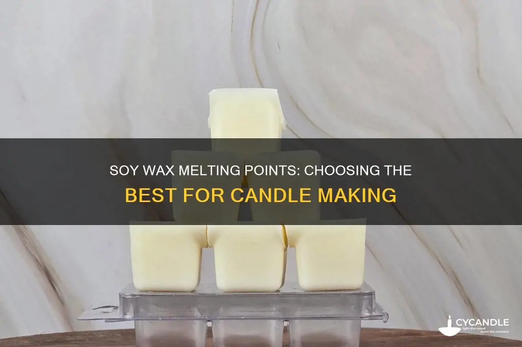 what melting point soy wax is better for candles