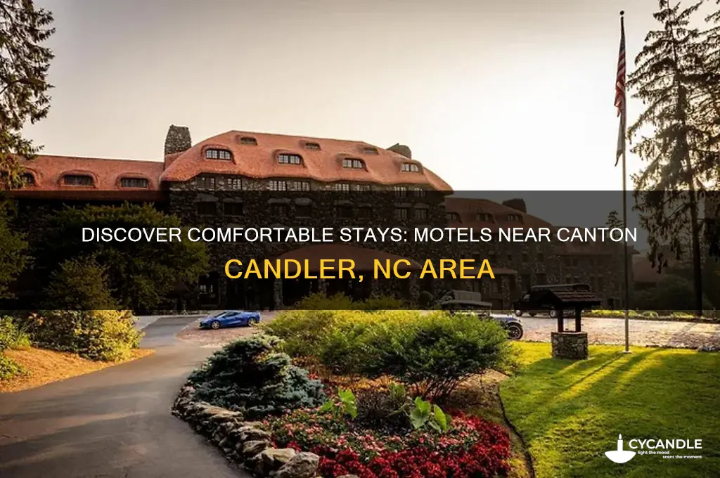 what motels are located in the canton candler nc area