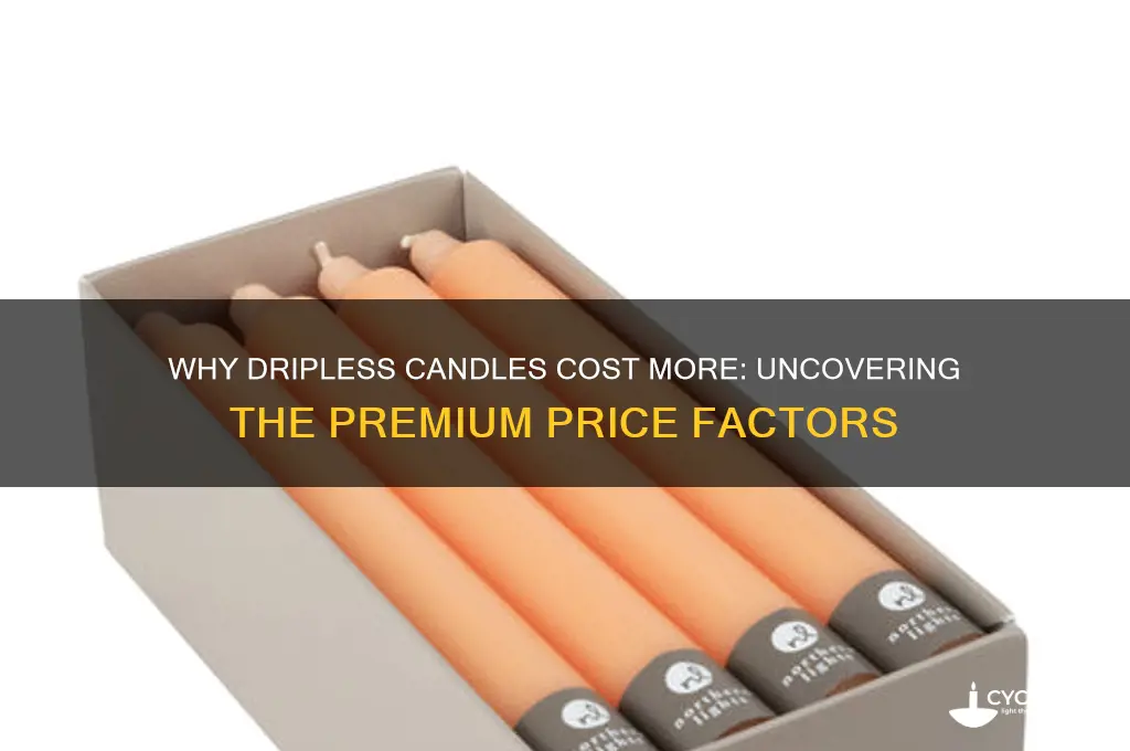 what mskes dripless candles so expensive