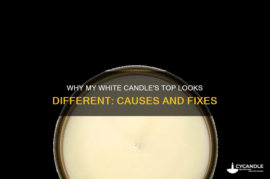 what my candle is white and the top