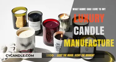 Elegant Names for Your Luxury Candle Manufacturer: A Branding Guide