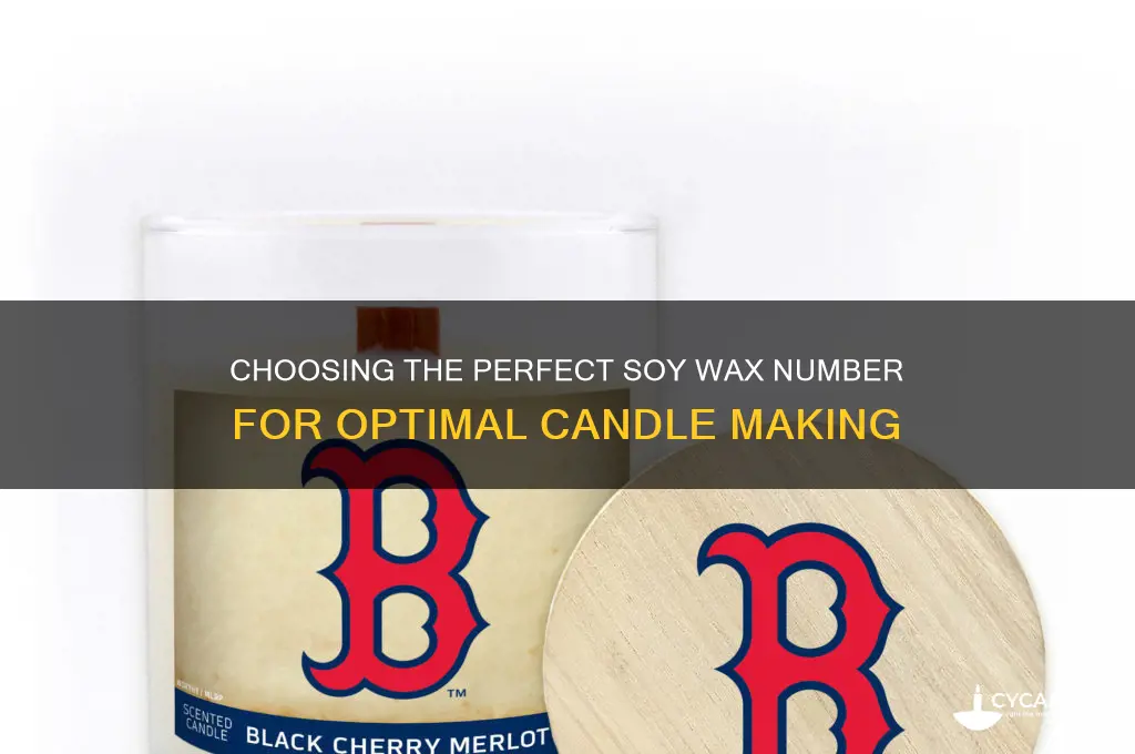 what number soy wax is best for candles