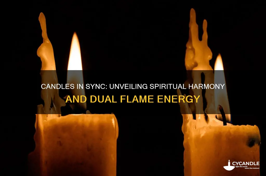 what of 2 candles burn in sync spirituality