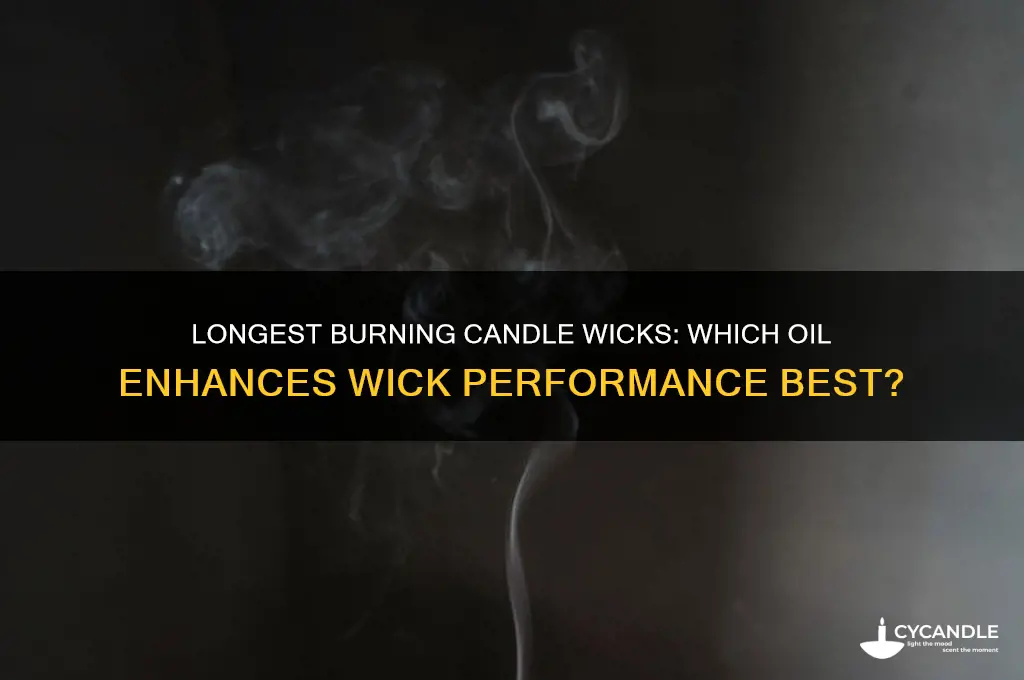 what oil burns candle wicks longest