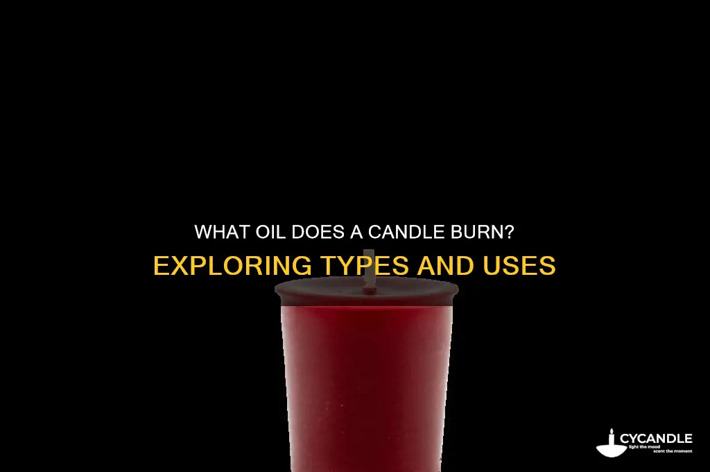 what oil does a candle burn