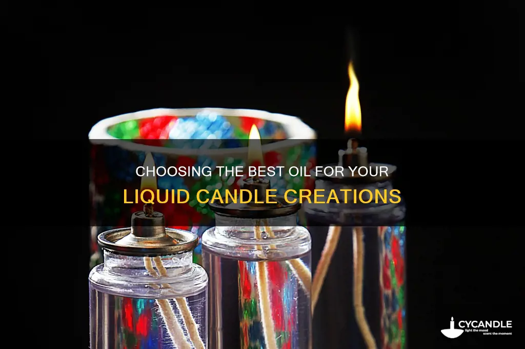 what oil to use in my liquid candle