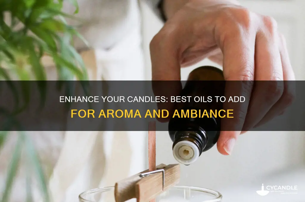 what oils can be added to candles