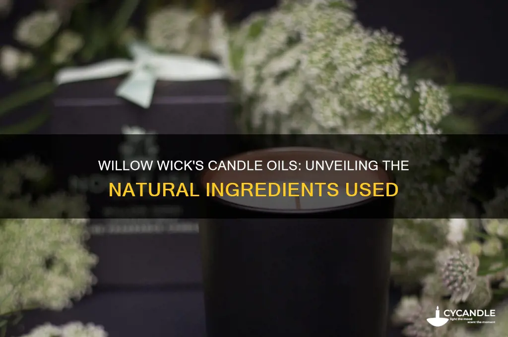 what oils do willow wick use in their candles