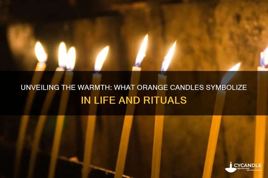 what orange candles represent