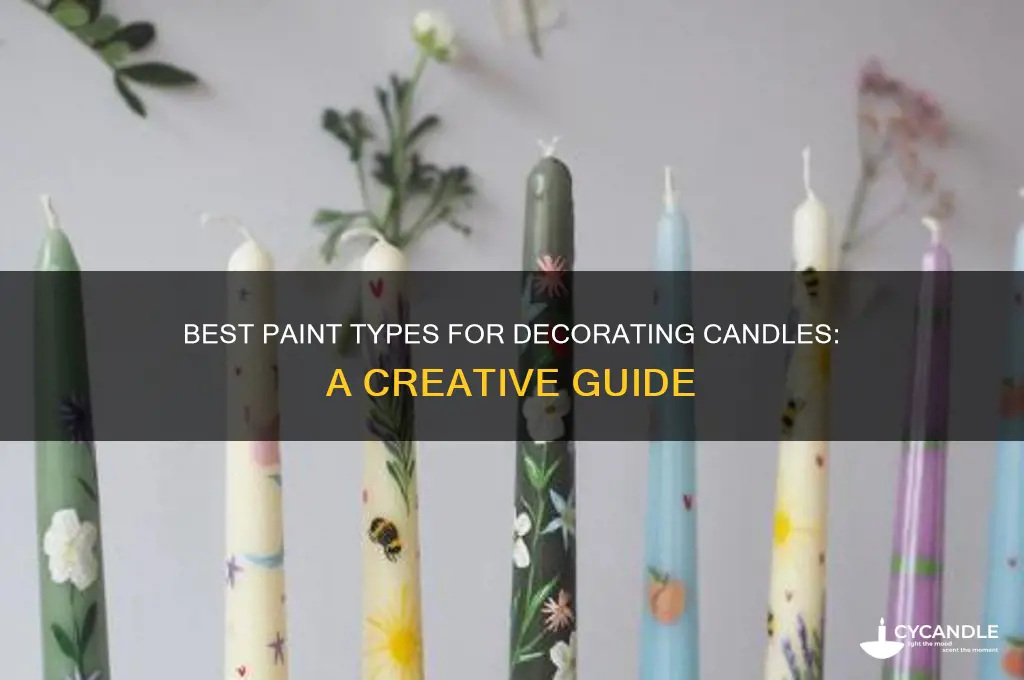 what paint to use for painting candles