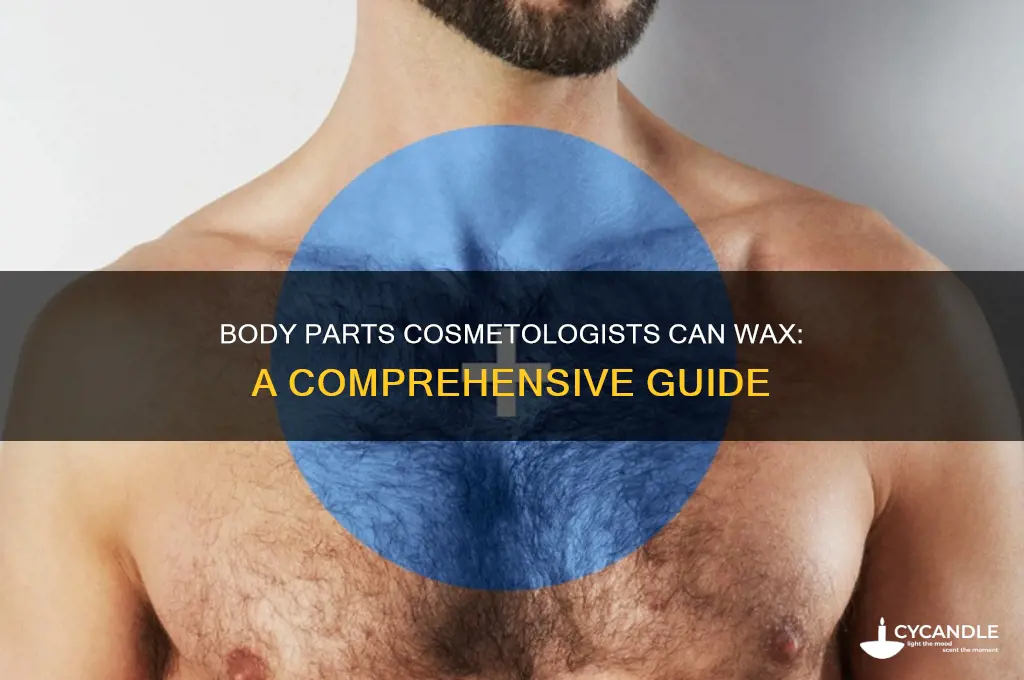 what parts of the body can in cosmetologist wax