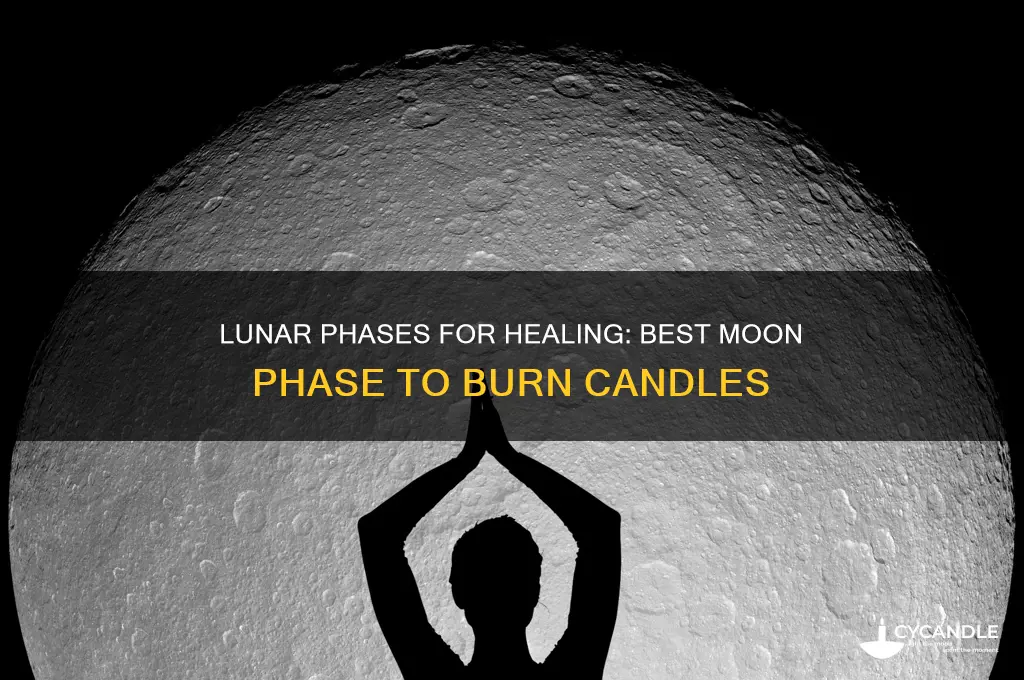 what phase of the moon best to burn healing candle