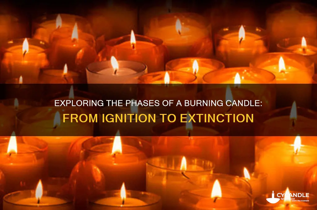 what phases are present in the burning candle