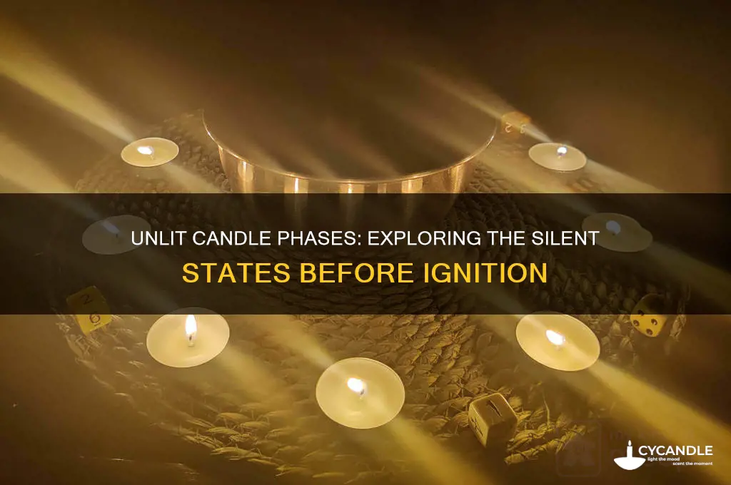 what phases are present in the unlit candle
