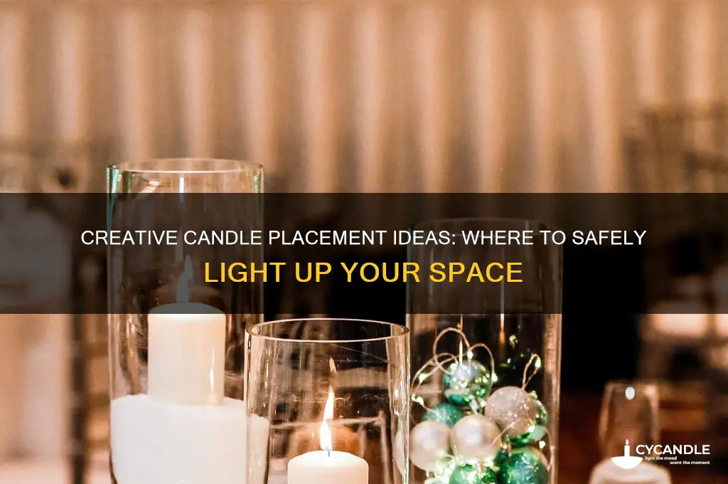 what places i can put candle