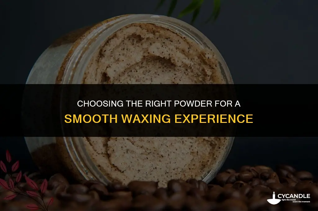 what powder to use for waxing