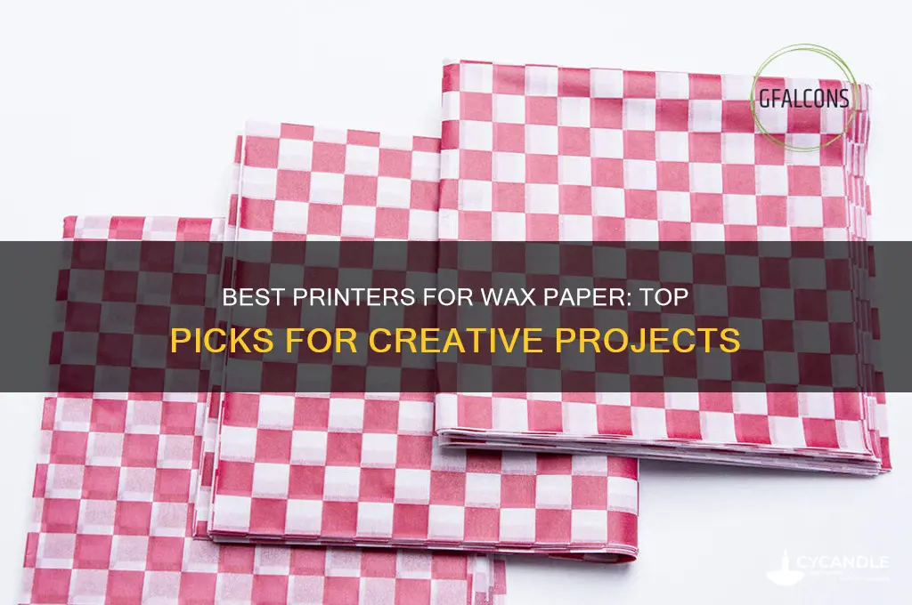 what printer can print on wax paper