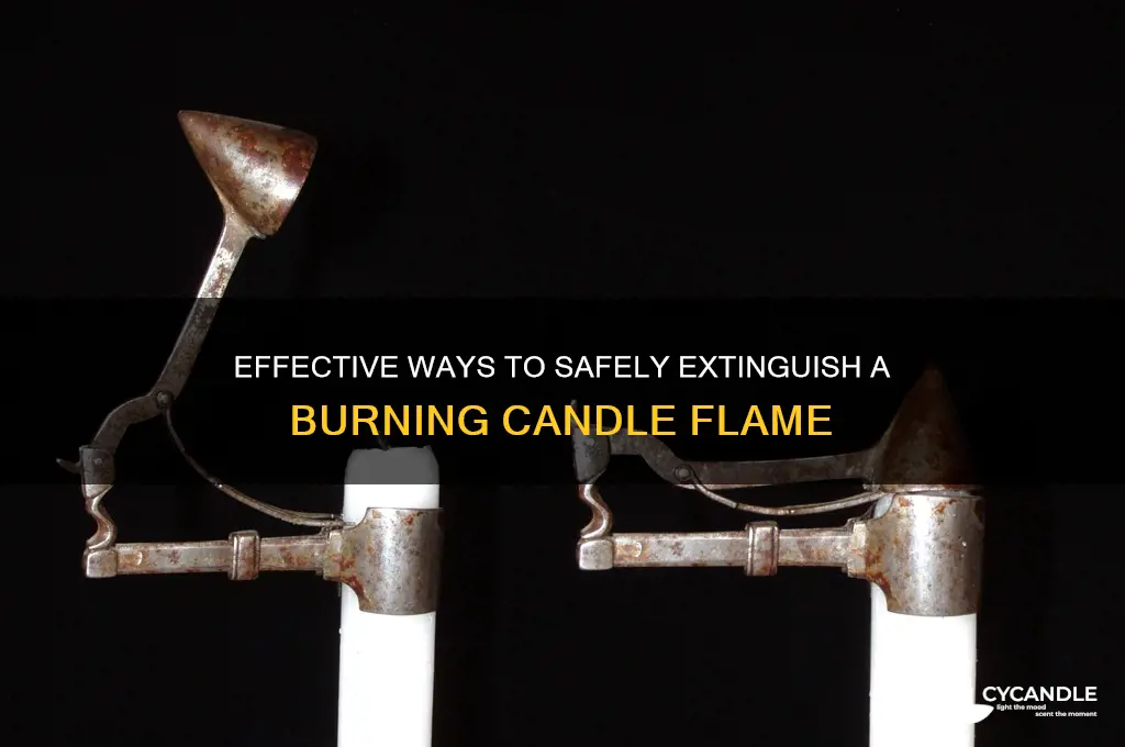 what product extinguishes a burning candle