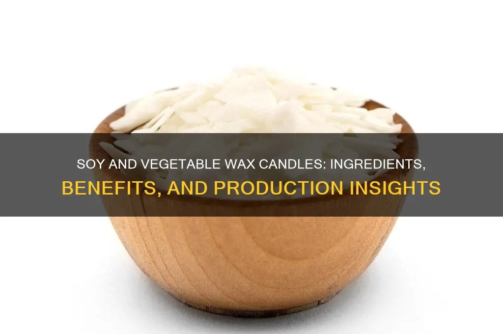 what really goes into soy and other vegetable candle waxes